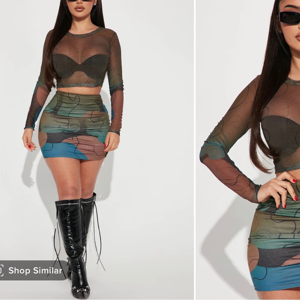 LET ME FIND OUT SKIRT SET